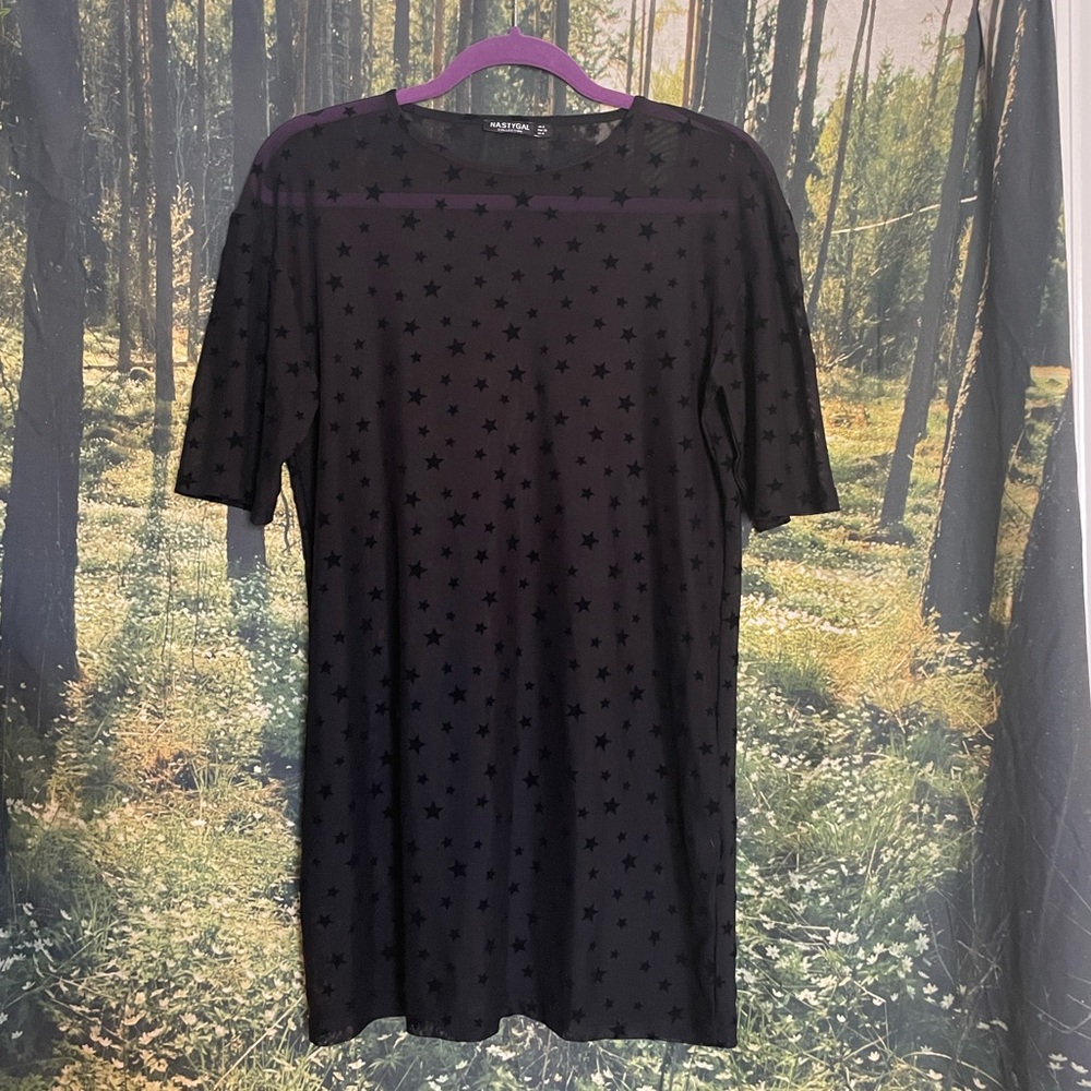 Sheer Starry Dress 🖤✨